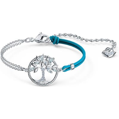 Swarovski Swa Symbool Briljant Levensboom Kristallen Armband Damesarmband Blauw 5521494 Box (Random Color),F,Blue white