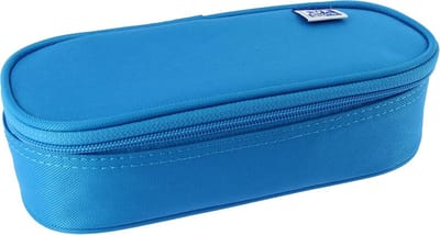 Elastisch Pennen- en School Etui Turquoise met Organizer