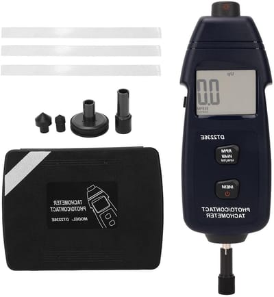 Digitale Toerenteller - Motor Toerenteller - Precisie Metingen - Breed Meetbereik - 99999 TPM - Wit