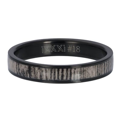iXXXi Jewelry Vulring 4 mm Hyena Zwart - maat 17