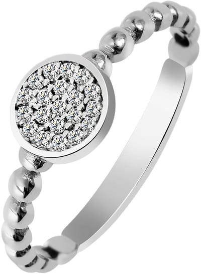 AKZENT Akzent dames ring "Eivor" aus 925 Sterlingzilver, gerhodineerd, duurzaam, maat 50-62