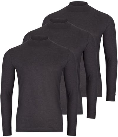 RAGMAN Heren longsleeve 3 pack Basic