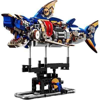 Shark Diepzee Wezen Bouwpakket Mechanische Haai Zee Wezen Bouwstenen Set Creatieve Cadeaus voor Meisjes en Jongens 687 stuks