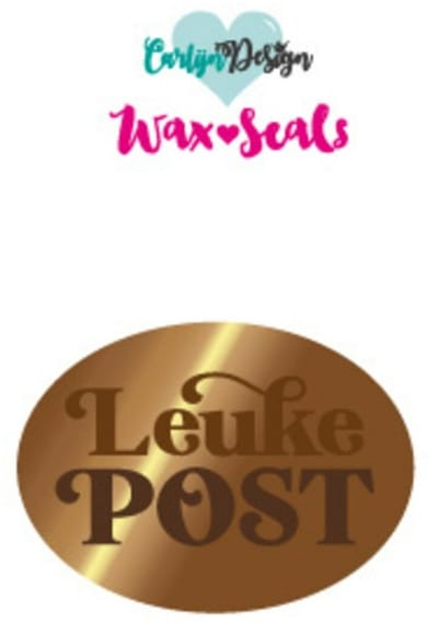 Waxzegel stempel Leuke post 2 ovaal