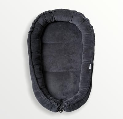 Kl4vertje - babynestje zwart - zacht velours - velvet