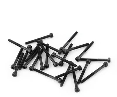 Dailygoods- Schroef M3 40mm - Schroeven - Schroefboormachine - Bevestigingsmateriaal - 24 Stuks - Gedeeltelijk Schroefdraad, 12.9 Koolstofstaal