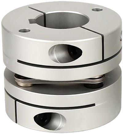 Dailygoods- Membraankoppeling Flexibel - Aluminium - D56 L45 - Boringdiameter 10 mm tot 19 mm - Enkele Koppeling - Geschikt voor 3D-printer/CNC-machine - Motoraskoppeling