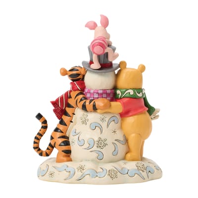 Winnie The Pooh - Disney Verzamelfiguren - A Chilly Creation (Pooh and Friends Hugging Snowman) - voor Geen - meerkleurig