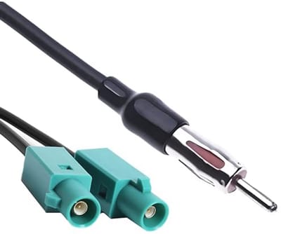 Antenne adapter voor AM/FM/DAB autoradio ISO - DIN plug - 2 Fakra Z naar DIN male/female - ShopVlot