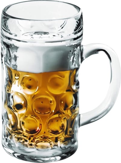 Bierpullen/bierglazen - 1x - 1.3 liter/130 cl/1300 ml - onbreekbaar kunststof - Bierfeest/Oktoberfest pul - Bierpul glazen