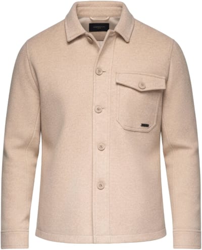 OMBRE Jas - Lange Mouw - Rits Beige S