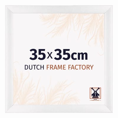 Fotolijst 35x35 cm - MDF - Wit Hoogglans - Praag