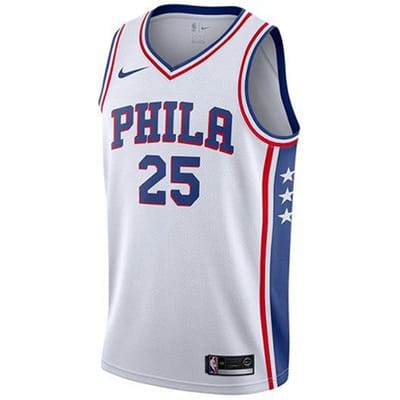 Nike NBA Basketbalshirt Heren Wit 864441-101 S