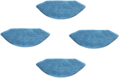 Reinigingsdoeken Robotstofzuiger - Dweil Pads - Vloeren Schoonmaken - Absorberend Zonder Pluis - 4 Stuks - Grijs