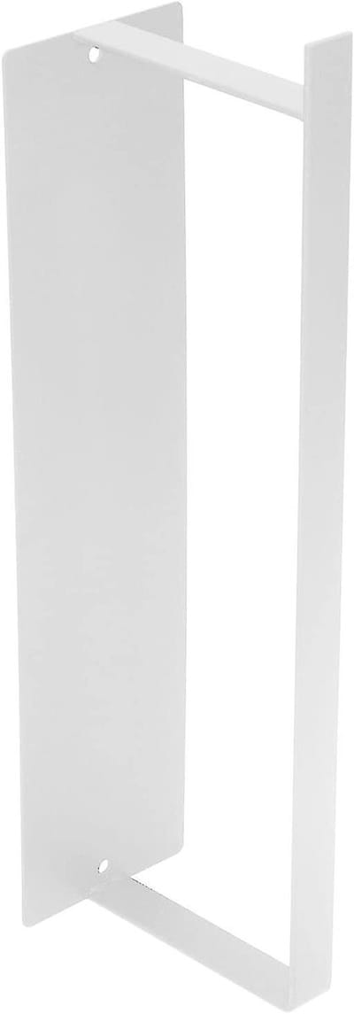 Kleerhangerorganizer van magnetisch wandpaneel met ronde hoek - Metalen magnetische zuignap voor kast - Wit - Opbergoplossing voor wasmachine - Duurzame hangerhouder - Ruimtebesparend ontwerp.