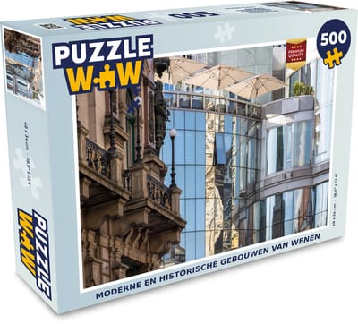 Puzzel Moderne en historische gebouwen van Wenen - Legpuzzel - Puzzel 500 stukjes