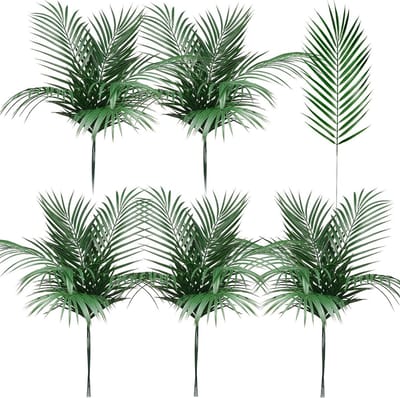 Kunstmatige Palmbladeren - Nep Planten - Feestdecoratie - Verstelbare Stelen - 30 Stuks - Groen