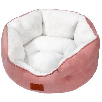 Hondenmand voor Kleine Honden Kattenmanden voor Binnenkatten Wasbaar Puppy Slaapbed met Antislip Bodem S roze