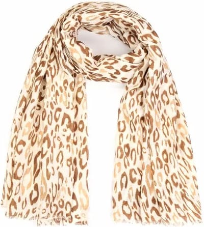 Bijoutheek Sjaal (Fashion) Panter (80 x 180 CM) Khaki