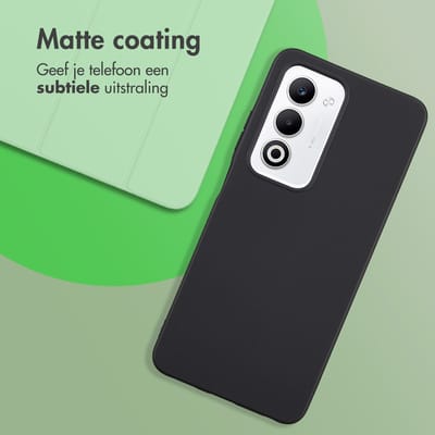 imoshion Hoesje - Geschikt voor Oppo A5 5G - Color Backcover - Zwart