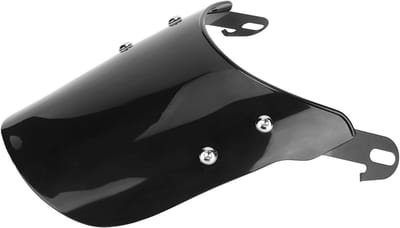 Universele Motor Windscherm Zwart Krasbestendig voor Scooter en Motorfiets