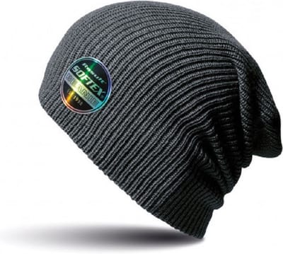 Warme gebreide Beanie wintermuts in het antraciet grijs voor volwassenen - Damesmutsen / herenmutsen - 100% polyacryl