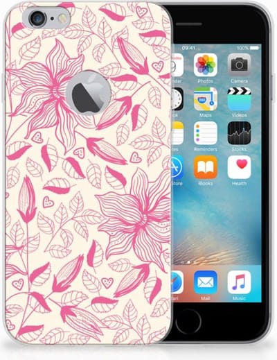 Apple iPhone 6 Plus | 6s Plus TPU Case Pink Flowers