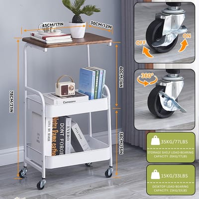 Hoekrek 5-Laags – Multifunctioneel Opbergrek voor Woonkamer, Keuken & Badkamer – Compact Hoekmeubel voor Smalle Ruimtes – Espresso/Zwart – 146 cm Hoog