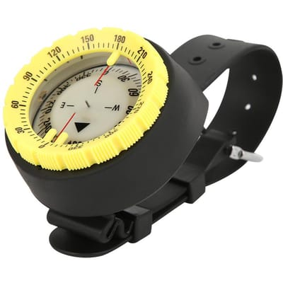 CP991 Lichtgewicht Sterke Magneet 50M Horloge Gebalanceerd Waterdicht Onderwater Lichtgevend Duikpols geel