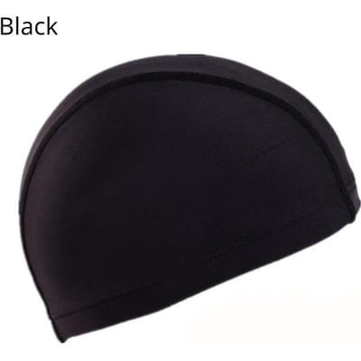 1 stuks effen kleur stoffen badmuts voor heren en dames lang haar nylon stoffen hoed vrije maat voor heren en dames effen kleur