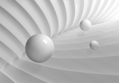 Fotobehang - White Symmetry.