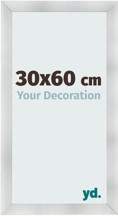 Your Decoration - Fotolijst 30x60 cm - MDF - Aluminium Geborsteld - Pisa