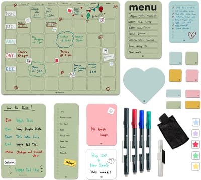 GreenStory - Family Package - Zelfklevend - Groen - Sticky Whiteboard