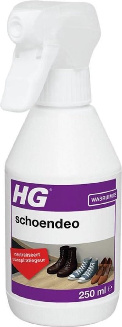 HG schoendeo - 250ml - neutraliseert transpiratiegeur - voor alle soorten schoenen, sportschoenen en sneakers
