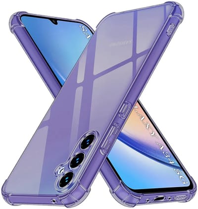 Hoesje geschikt voor Samsung Galaxy A34 - Techsuit Shockproof Silicone Back Cover - Zwart