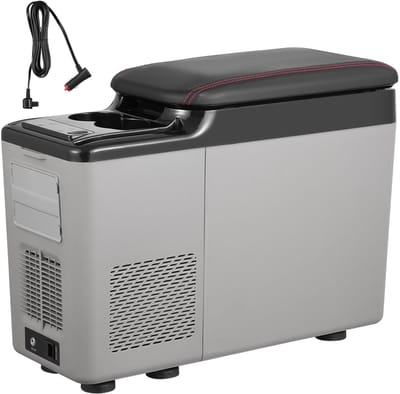 SnelShoppen - Draagbare Koelbox 12 Volt voor Auto, 15L Vriezer met Instelbaar Bereik -20°C tot 20°C, Ideaal voor Camping, Feest en Reizen