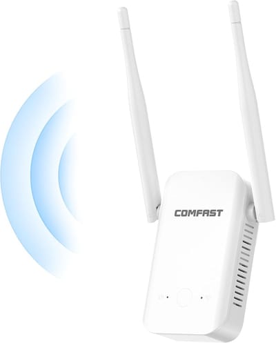 Wifi Versterker - WLAN Repeater - Betere Dekking - 300 Mbps Snelheid - 2 Antennes - Wit