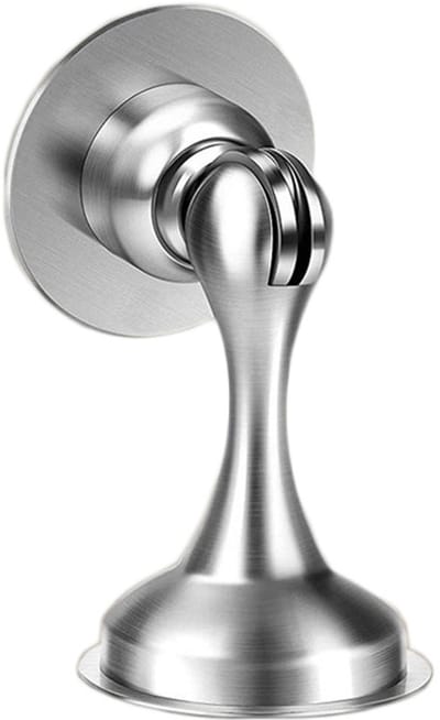 OUTARO-Magnetische Deurstoppers 4-pack RVS Zilver – Sterke Magneet – Wand/Vloer – 3M-lijm & Schroeven – Geen Boren – Houdt Deur Open