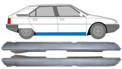 Volledige dorpel voor Citroen BX 1982-1994 / Links + Rechts / Set