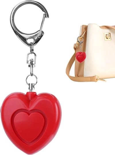Persoonlijk Alarm - Noodalarm Sleutelhanger - Veiligheid Onderweg - 125 dB Geluid - Compact Formaat - Rood