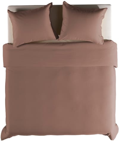Yellow Cialda Dekbedovertrek - Eenpersoons - 140x200-220 cm - Shady Pink