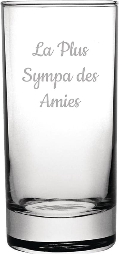 Longdrinkglas gegraveerd - 28,5cl - La Plus Sympa des Amies