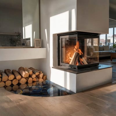 Coloray Vloerplaat Houtkachel - Plaat voor Onder Kachel - 100 cm x 100 cm - Kachel Vloerplaat - Marine Vloerplaat Kachel - Onderplaat Voor Houtkachel - Vloerplaat Openhaard - Houtkachel Accessoires - Verwarmingsaccessoires