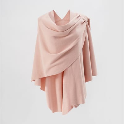 Poncho d'hiver chaud pour femme, châle pashmina de couleur unie, couverture de designer double face, écharpe de luxe, cape féminine, cape en cachemire beige