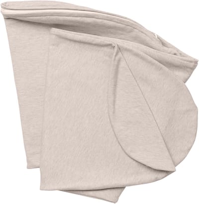 Doomoo Buddy Cover - Hoes voor Voedingskussen Buddy - Biologisch Katoen - 180 cm - Chine Sand