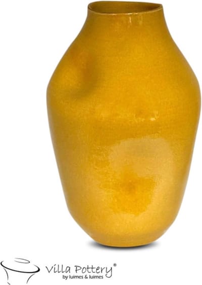 Vaas - Villa Pottery - Decoratie - Woondecoratie - Keramiek - Campari 1_1 Yellow