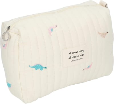 Dailygoods- Luiertas Grote Capaciteit - Organizer - Katoen - Multifunctioneel - Schattig Borduurwerk - Geschikt voor Reizen - Baby Organizer