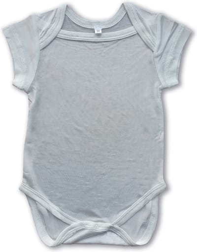 Kokon Zwo Baby Romper 100% Zijde - Zijden Jersey - Korte Mouw - Gebroken Wit - Maat 86