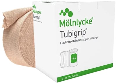 Molnlycke Tubigrip maat E 10mtr 24-28CM Beige, 1 rol | 1448
