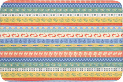 Badmat 90x60 cm - Antislip - Strepen - Patroon - Zomer - Badmatten voor badkamer - Badkamermat - Douchemat - Badkamer mat